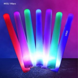 19" Muticolor LED Light Up Foam Glow Stick MOQ100pcs