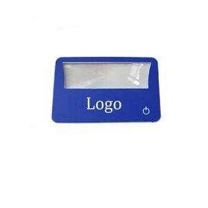 Custom PVC Credit Card Size Magnifier With LED Light