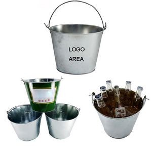 170Oz Tin Ice Bucket With Loop Handle