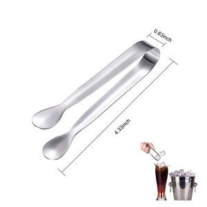4 1/3" Food Grade Stainless Steel Ice Tong