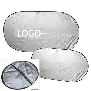 Collapsible Universal Fit Polyester Car Sunshade 51.2" x 23.6"