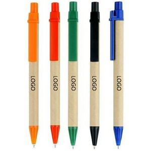 Classic Eco-friendly Craft Paper Pressed Action Ballpoint Pen