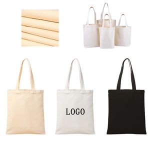 Custom Natural Cotton Canvas Grocery Tote Bag 9"x11" MOQ50pcs