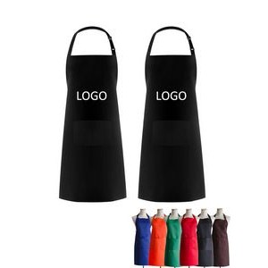 Waterproof Polyester Fiber Adjustable Apron With Two Front Pockets