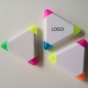Triangular 3-Color Plastic Highlighter Marker Pen Low MOQ