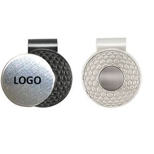 Magnetic Zinc Alloy Golf Hat Clip With Ball Marker