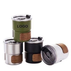 10oz Food Grade Stainless Steel Coffee Drink Mug With Lid & Sleeve