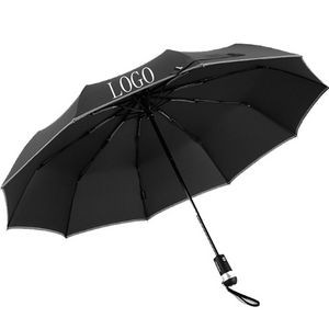 Automatic Windproof Safety Umbrella with Flash Light