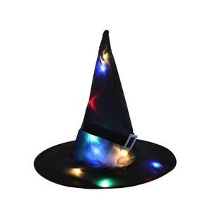 Halloween Witch Hat With Led Lights