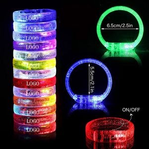 Rave Music Festival Neon Party LED Light Up Flashing Bracelet Glow Stick