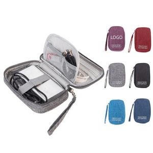Double Layer Electronics Organizer Portable Storage Case For Digital Product 7.48" x 4.72" x 1.38"