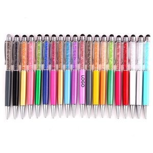 2-In-1 Dual-Function Princess Crystal Pressed Action Ballpoint Pen