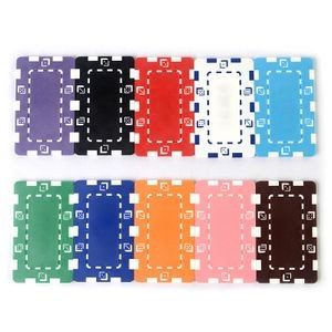 12 Gram Custom Rectangle Casino Card Game Poker Chips