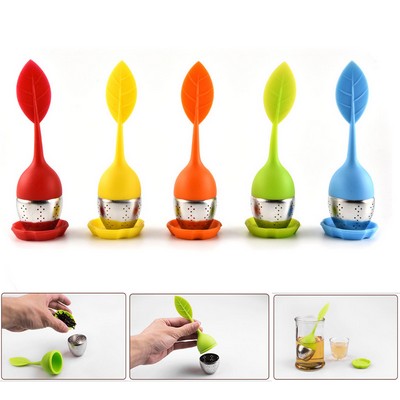 Silicone Tea Infuser & Saucer