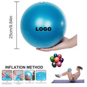 10" PVE Mini Exercise Ball With Inflatable Straw