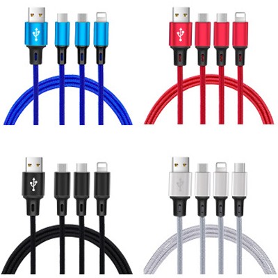 3-in-1 Multi-Tip USB Charging Cable