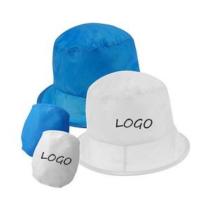 Polyester Collapsible Bucket Hat With Pouch