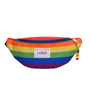 Unisex Festival Rainbow Fanny Pack Waist Bag