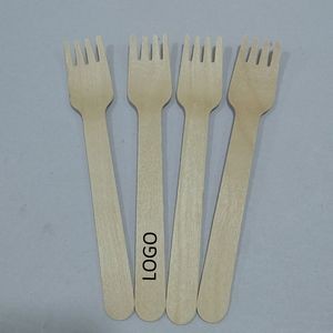 5 1/2" Disposable Eco-Friendly Birch Wooden Forks