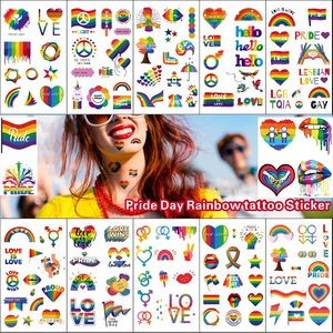 Custom LGBT Pride Rainbow Waterproof Temporary Tattoos Body Stickers