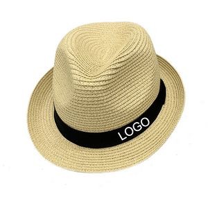 Unisex Travel Vacation Short Brim Straw Panama Hat