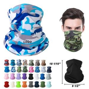 Unisex Stretchy Polyester Face Scarf Windproof Neck Gaiter