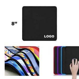 8" Personalized Custom Full Color Non-Slip PVC Mouse Pad Mat With Delicate locking Edge