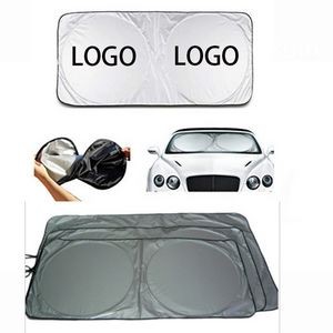 59" Collapsible Universal Fit Polyester Car Sunshade