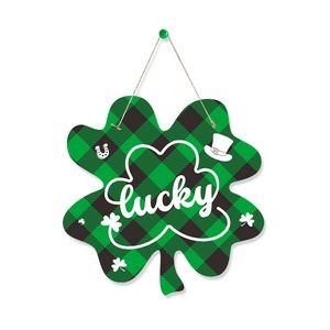 St Patrick's Day Eco-friendly Multi Shapes Decorative Lucky Clover Welcome Paper Door Sign Low MOQ