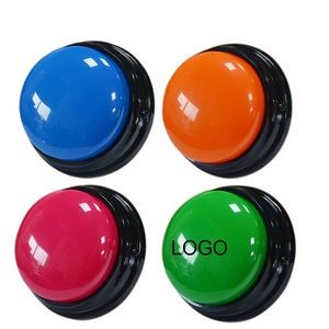 3 1/2" Mini ABS Plastic Battery Operated LED Recordable Sound Light Answer Button Buzzer Toy