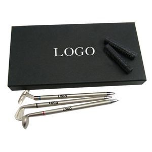 Golf Club Ballpoint Pen Kit With Black Gift Box