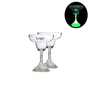 Food Grade Plastic Cocktail Glasses With LED Light Up Flashing Light