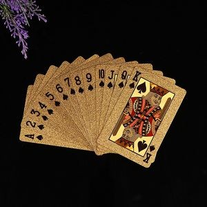 Custom Waterproof Golden PVC Poker Playing Cards