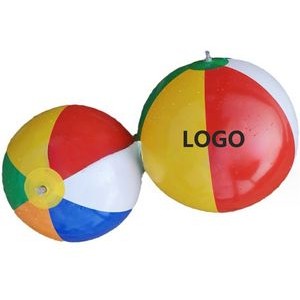 16" Large Rainbow Color PVC Inflatable Beach Ball MOQ 100pcs