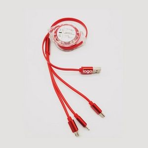 3-In-1 2.1A Multi Mobile Charging Cable