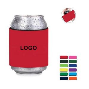 Full Color Neoprene Slap Soda Beer Can Cooler Sleeve Beverage Insulator 9''x 3 1/2''