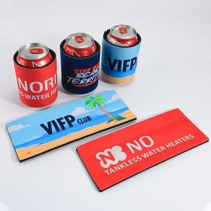 Custom Waterproof Neoprene Slap Beer Soda Can Cooler Sleeve 3 1/2"x9"