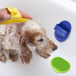 Silicone Pet Grooming Bath Brush Shampoo Washing