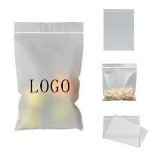 Ziplock Food Bag Translucent Frosted Resealable Plastic Zip-Lock Seal Storage Pouch 2 2/5"x3 1/5"
