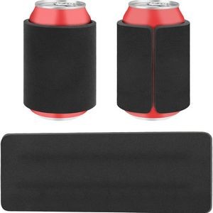 Custom Full Color Imprint Neoprene Slap Wrap Beer Soda Can Cooler Sleeve 9"x3 1/2"
