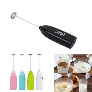 8" Mini Coffee Frother Electric Handheld Foamer With Stainless Steel Whisk