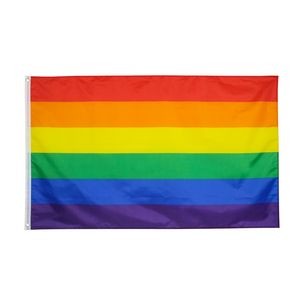 3'x5' Rainbow Pride Flag 6 Stripes