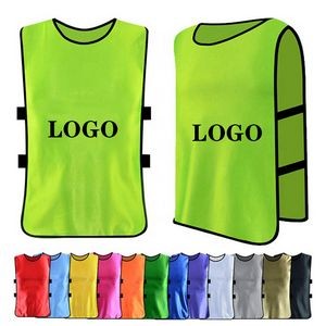Unisex Quick-Dry Polyester Sports Scrimmage Training Vest Team Practice Vest Pinnies 25" x 17"