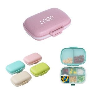 Travel Portable 8 Compartments Pill Organizer Daily Pill Case Small Pill Box