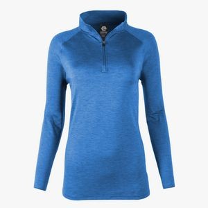 EG-PRO Imperial Space Dye Women's Long Sleeve ¼ Zip Shirt