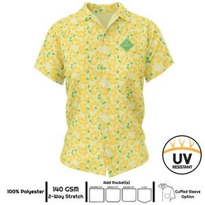 Women's Full Sublimation UPF 50+ Hawaiian Shirt - 150G 4-Way Stretch Poly