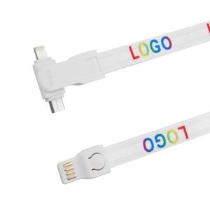 Braided Lanyard-Shaped Charging Cable - Full Color