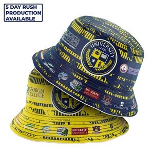 Polyester Twill Sublimation Reversible Bucket Hat