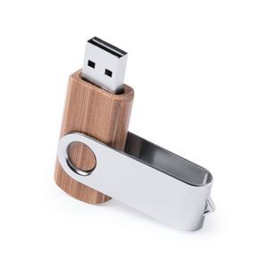 Wood Casing Aluminum Swivel-Style Pcb USB Drive