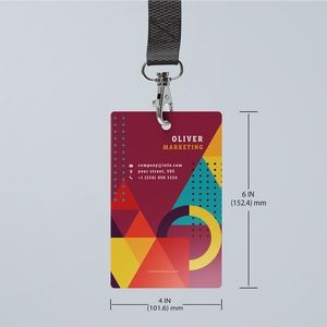 Full Color PVC ID Card -6"H x 4"W